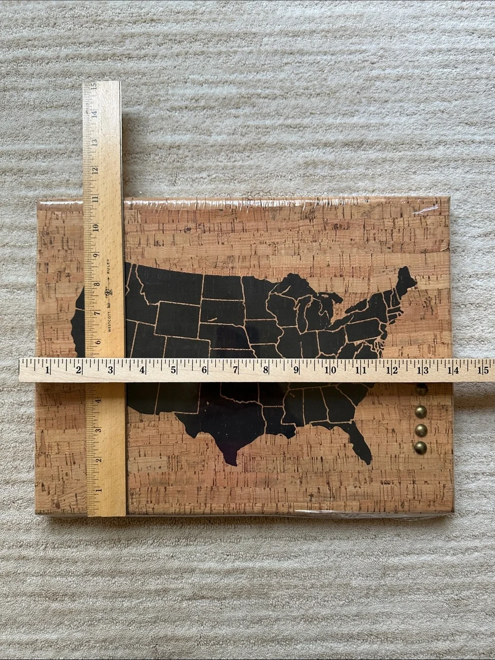 Target Cork Memo Board with 4 Push Pins United States 14.5x11 inch